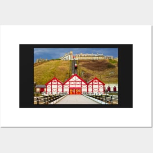 Saltburn by the Sea Pier and cliff lift Posters and Art